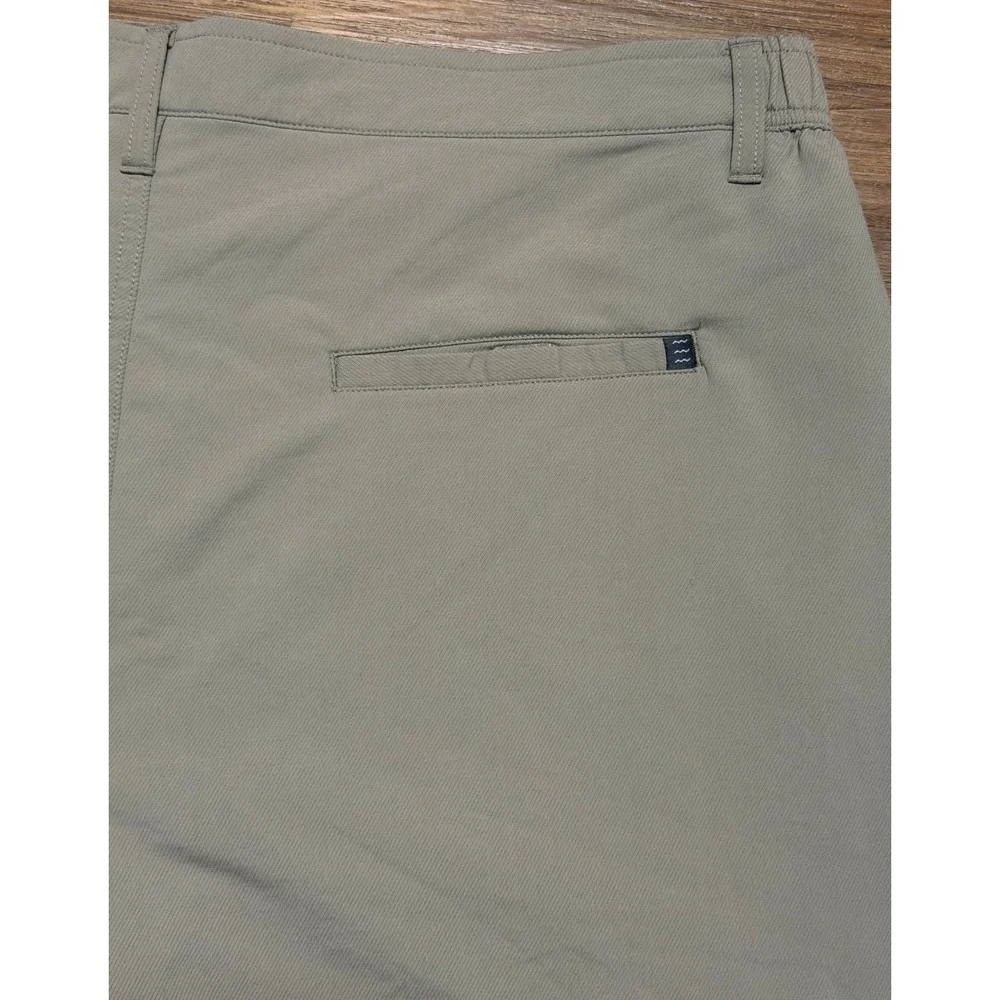 Free Fly Utility Shorts II Mens Khaki Bamboo Charcoal Stretch Hybrid 7